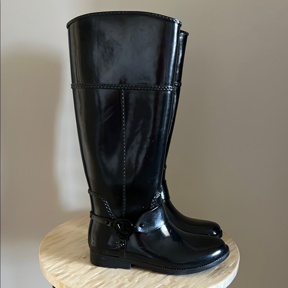 MICHAEL Michael Kors Black Winter Rain Boots